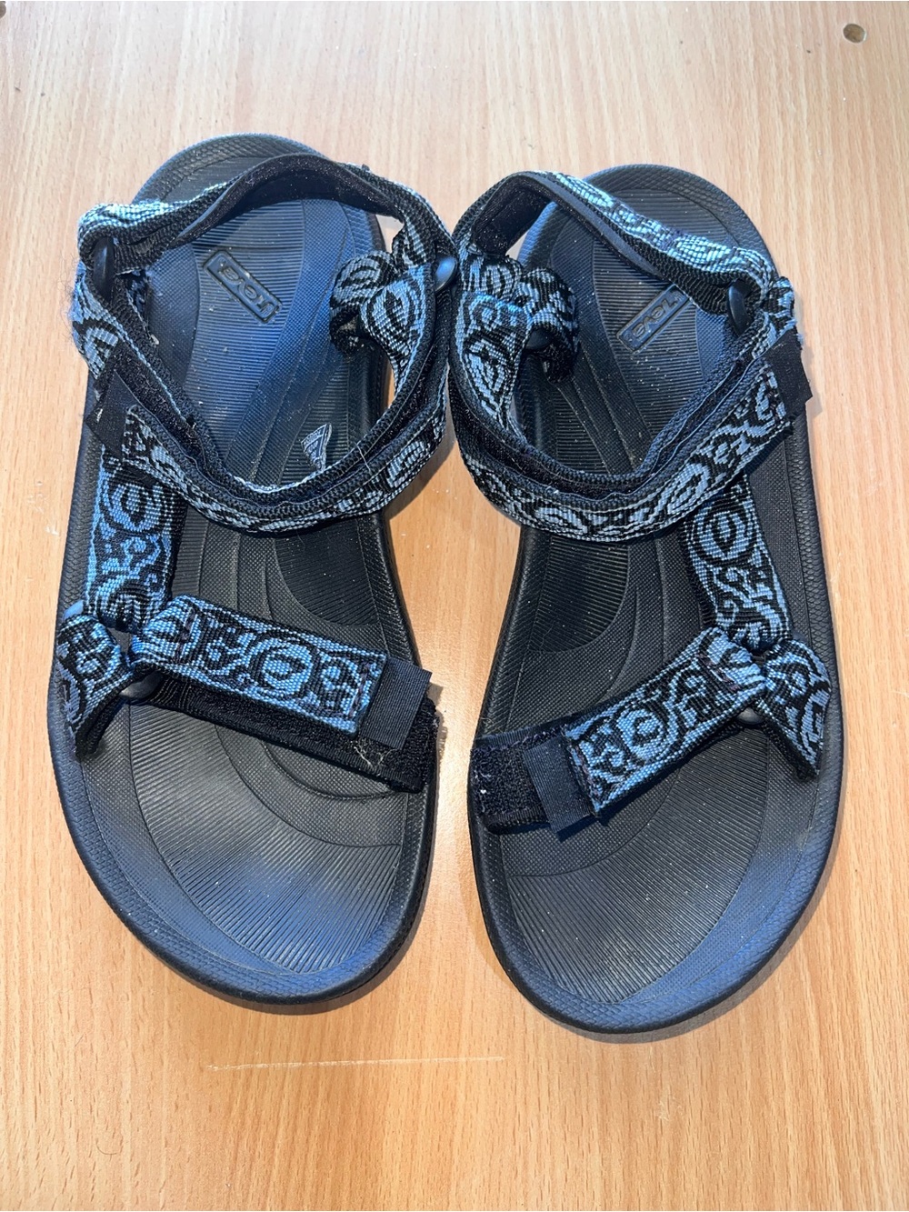 Teva Women's Black & Blue Strappy Open-Toe Sandals